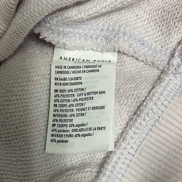 American Eagle Outfitters Light Purple Sweatshirt - Picture 6 of 6
